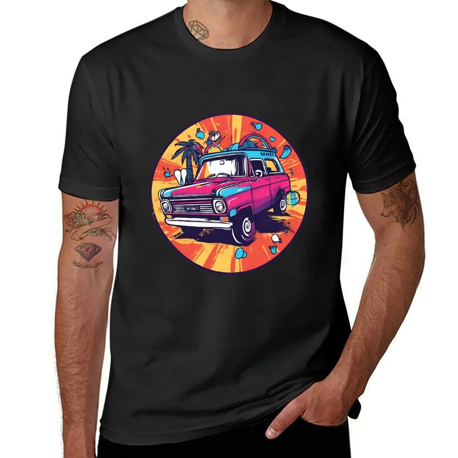 Old Skool Groove, Cartoon Move T-Shirt blacks Aesthetic clothing Men's t-shirts