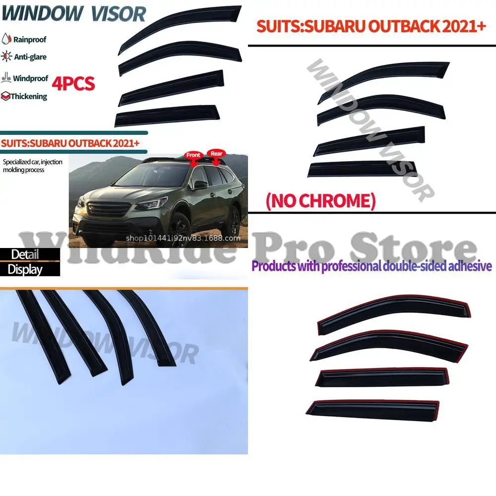 

1 set For Subaru Outback 2021+ Window Visors Rain Deflectors