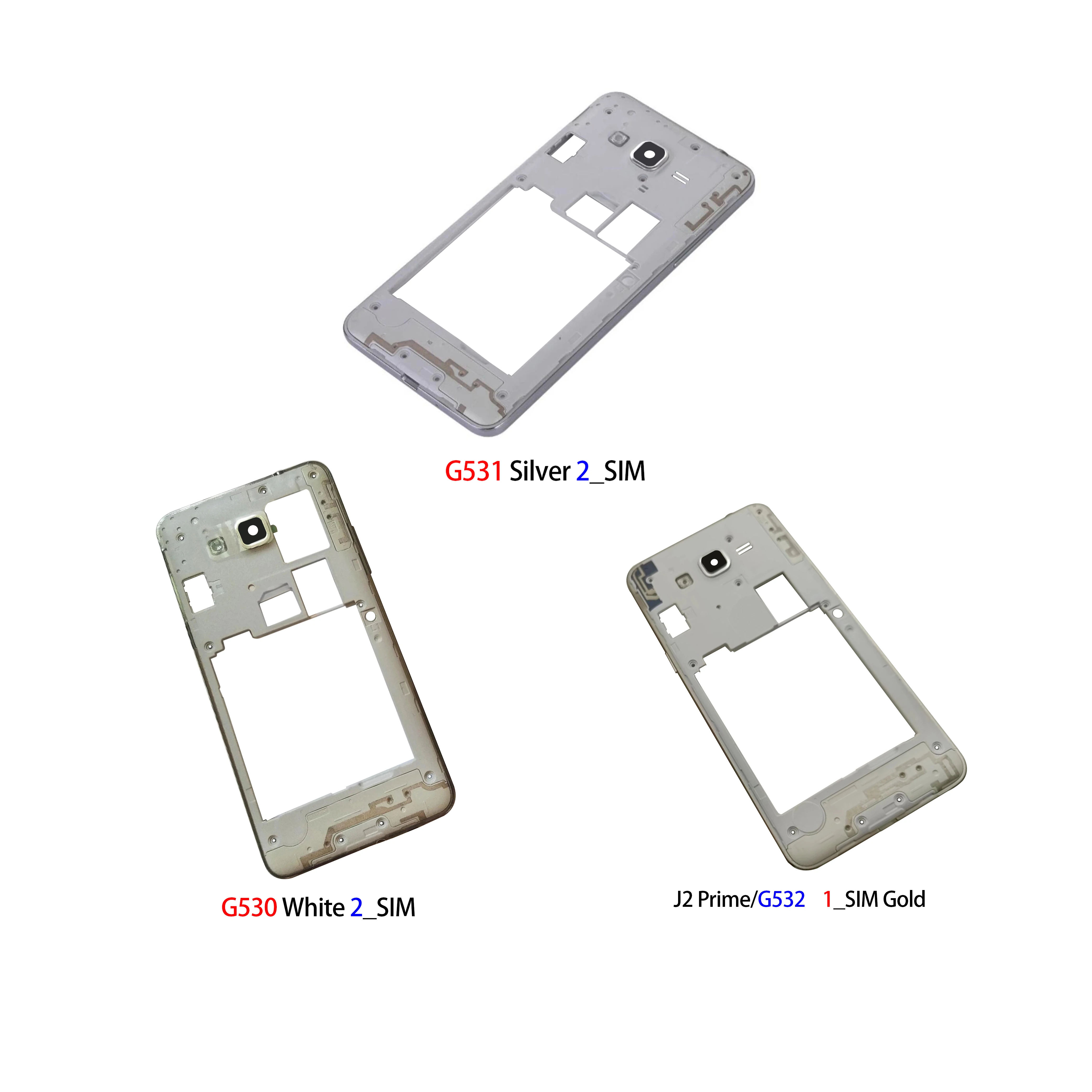 

For Samsung Galaxy G530 G531 J2 Prime SM-G532F G532 Housing Middle Frame Replacement Parts