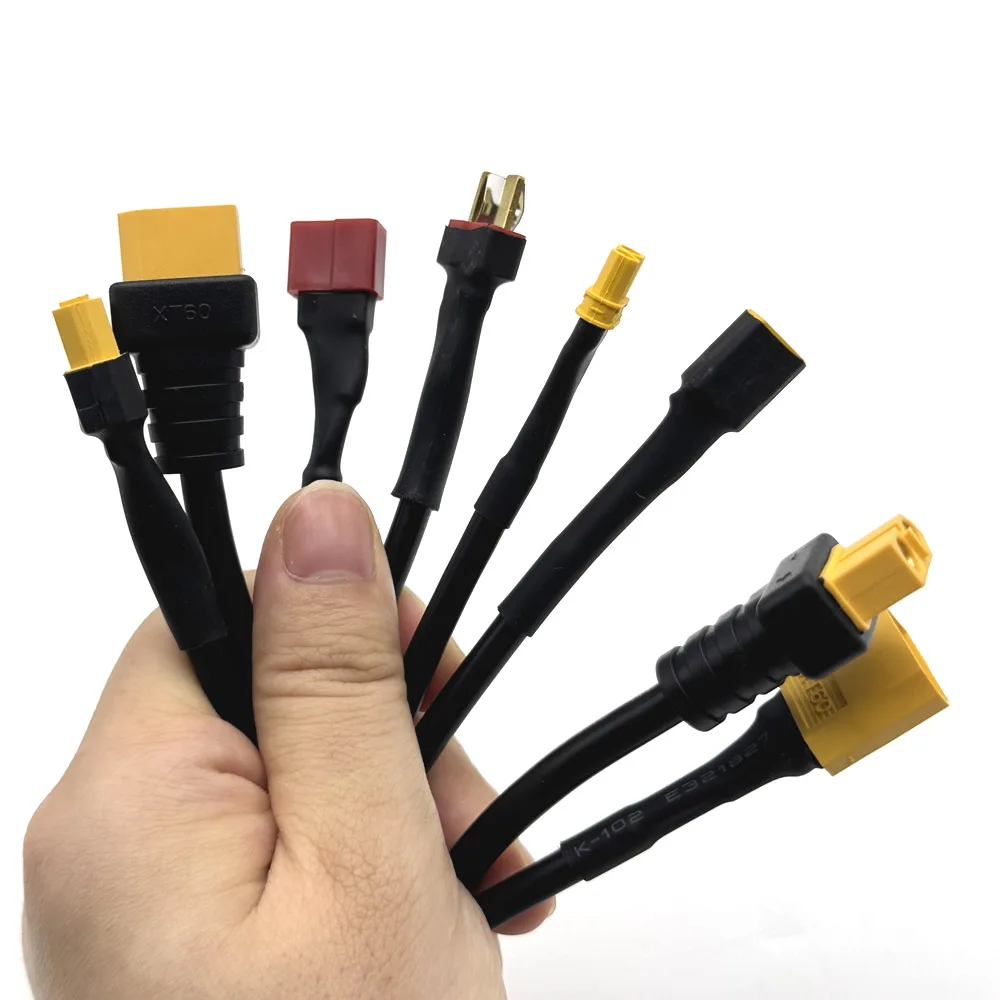 1PCS XT30 XT60 T Plug Female Male To DC 5.5*2.1mm Connector Battery Charging Adapter Cable Conversion Wire for DC Power Charger