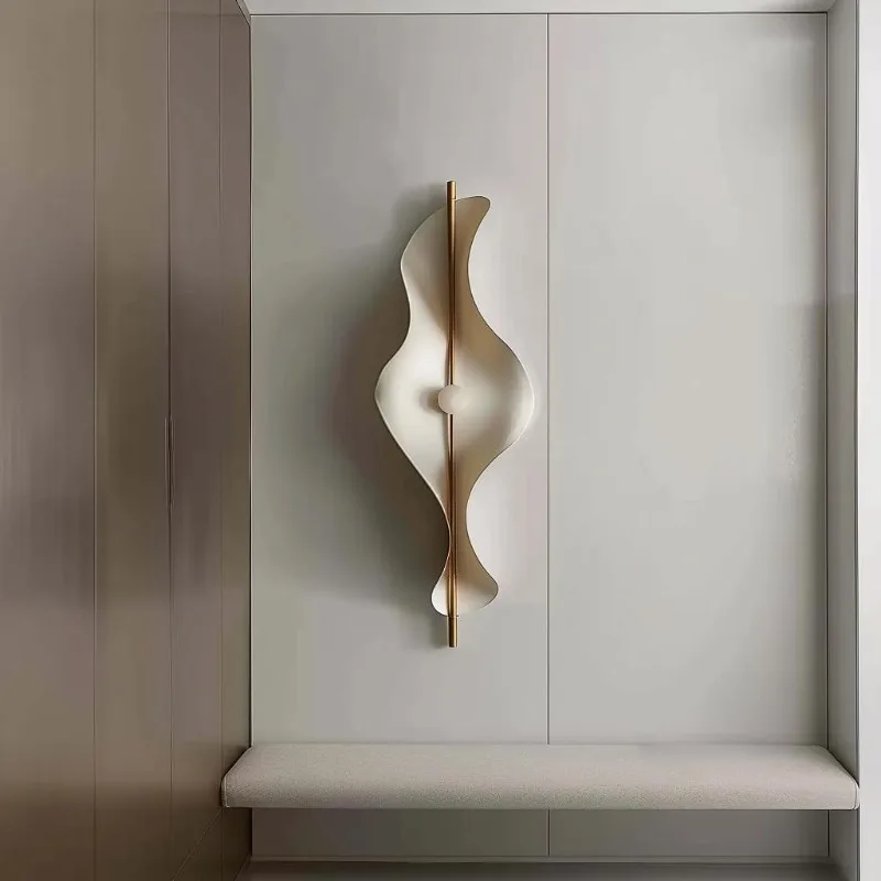 Postmodern Designer Wall Lamps Hotel Living Room Background Aisle Luxury Atmosphere Luminaires Indoor Embellish LED Wall Sconces