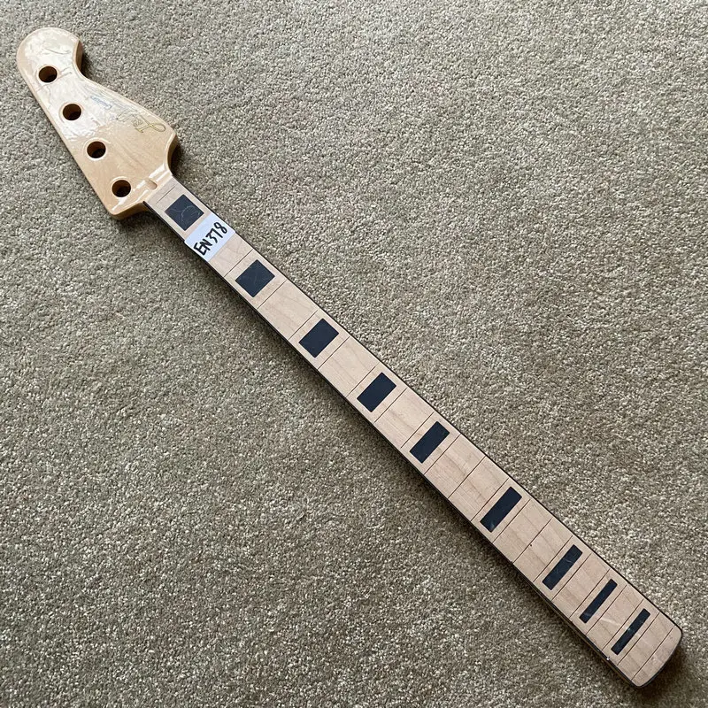 EN378 Genuine and Original JD Bothers Electric Bass Unfinished Jazz Bass Neck No Frets with Damages for DIY