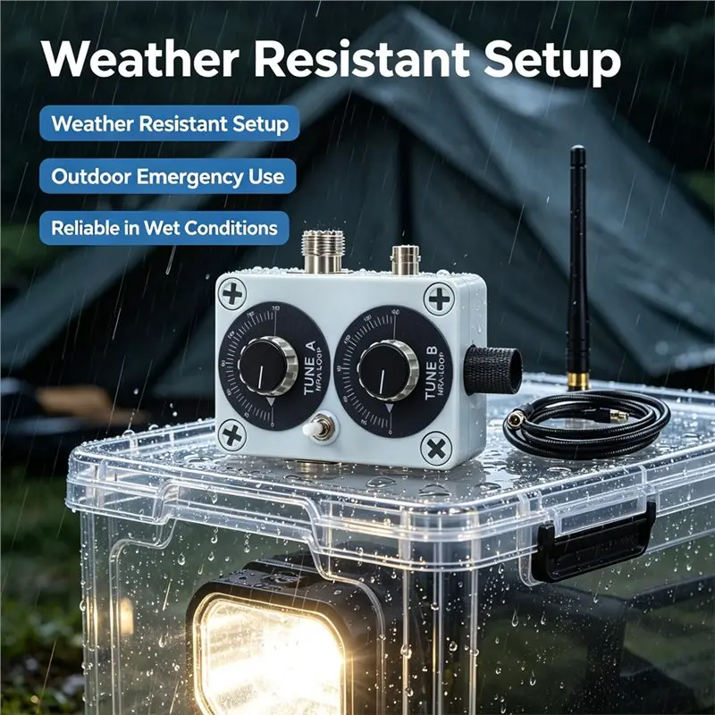 B63B-MRA-135 Shortwave Small Loop Antenna Shortwave Small Loop Antenna Full Coverage /FM/VHF/UHF Compatible With IC-705 QRP Ra