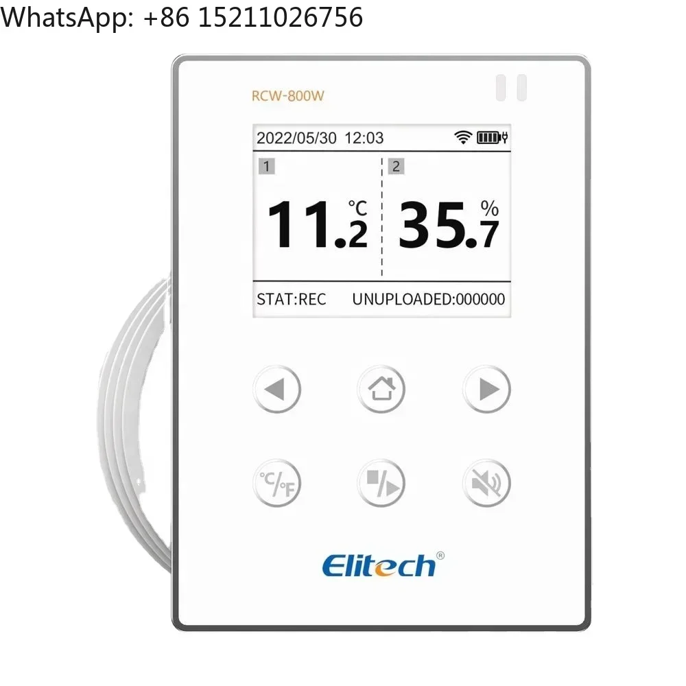 Elitech Wireless Remote - RCW-800W-THE Temperature Humidity Data Logger WiFi Recorder With Cloud Storage