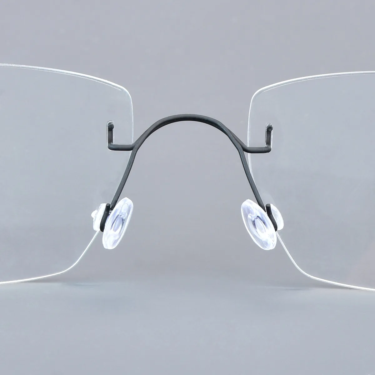 Men Rectangle Frameless Air Titanium Glasses Frame Brand Design 2527 Women Ultralight Gold Wire Rimless Eyeglasses Spectacles