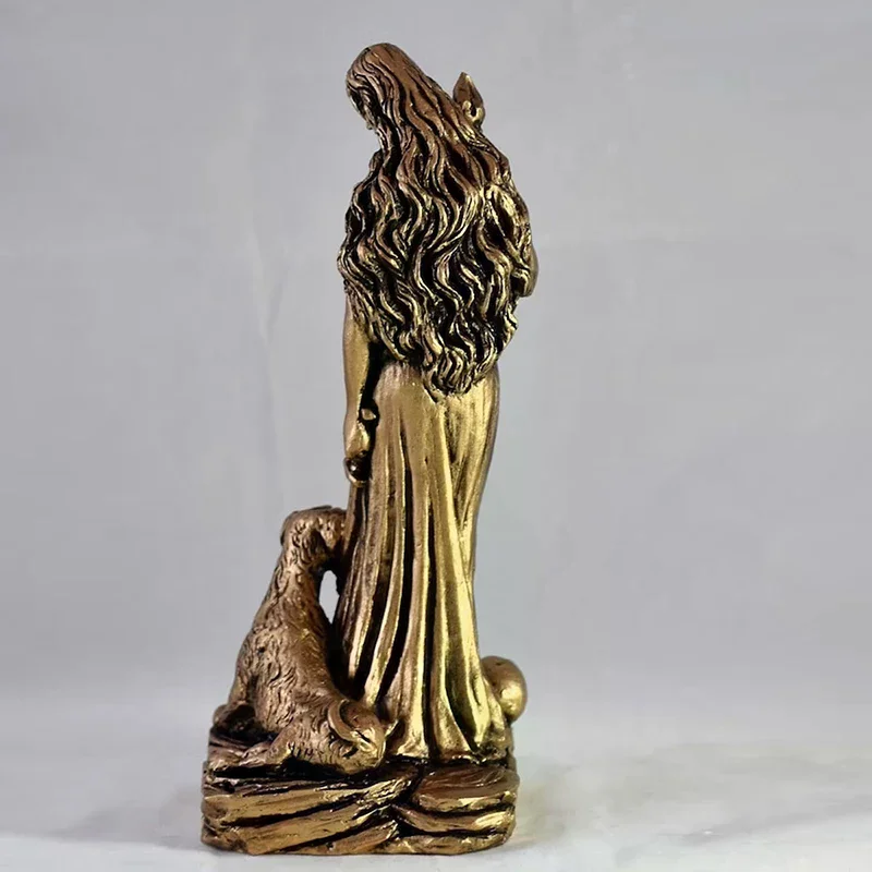 Goddess Statue Resin Sculpture Figurine Retro  Statue Goddess Spiritual Figurine Craft Art Statue For Home Decoration