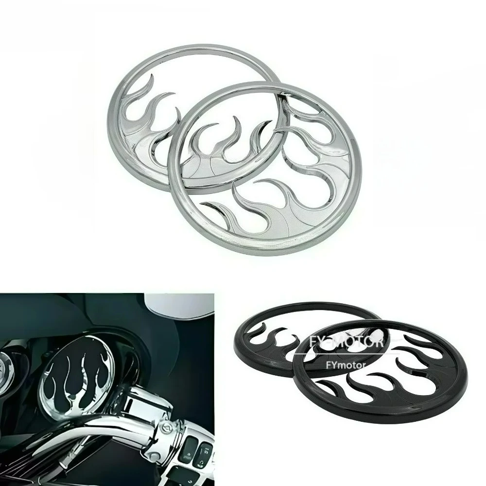 

Fit For Harley Touring Street Electra Tri Glide Ultra Limited FLHTK 2014–2022 Motorcycle Front Speaker Accent Grill Cover