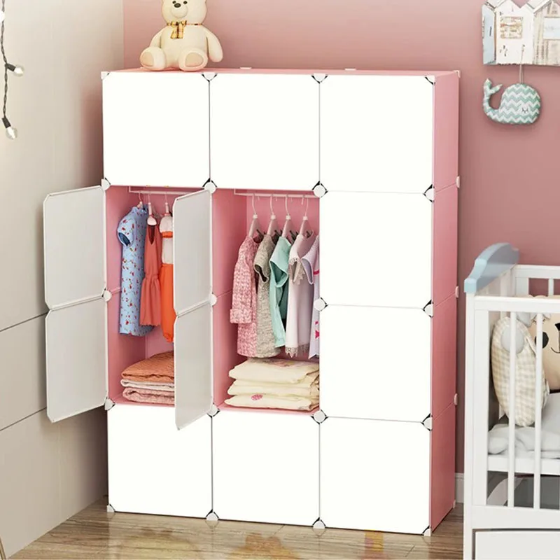 *-*Organizer Bedroom Wardrobe Storage Partitions Clothes Plastic Modern Cabinet Wardrobe Display
