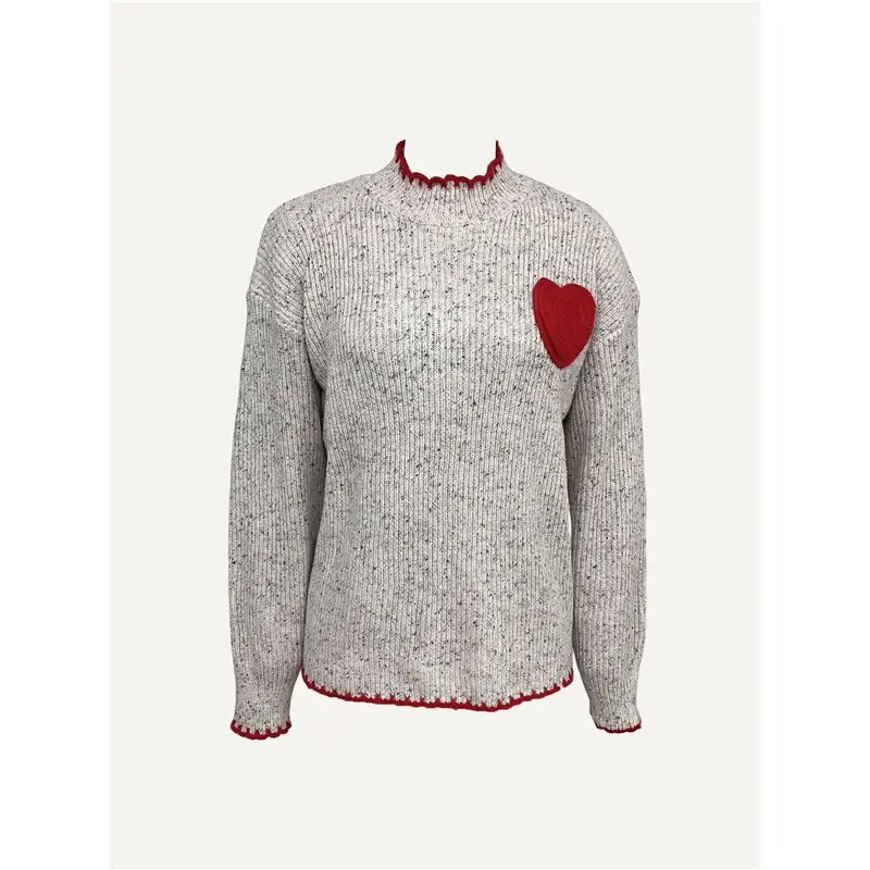 CYL-Female Turtle-Neck Oversized Sweaters Batwing Long Sleeve Pullover Loose Chunky Knit Jumper