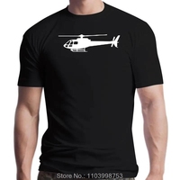 Men Summer Cotton Male Casua  Letters   Classic   Streetwear New Airbus Eurocopter AS350 Helicopter  Tee Shirt S M L XL 2XL 3XL