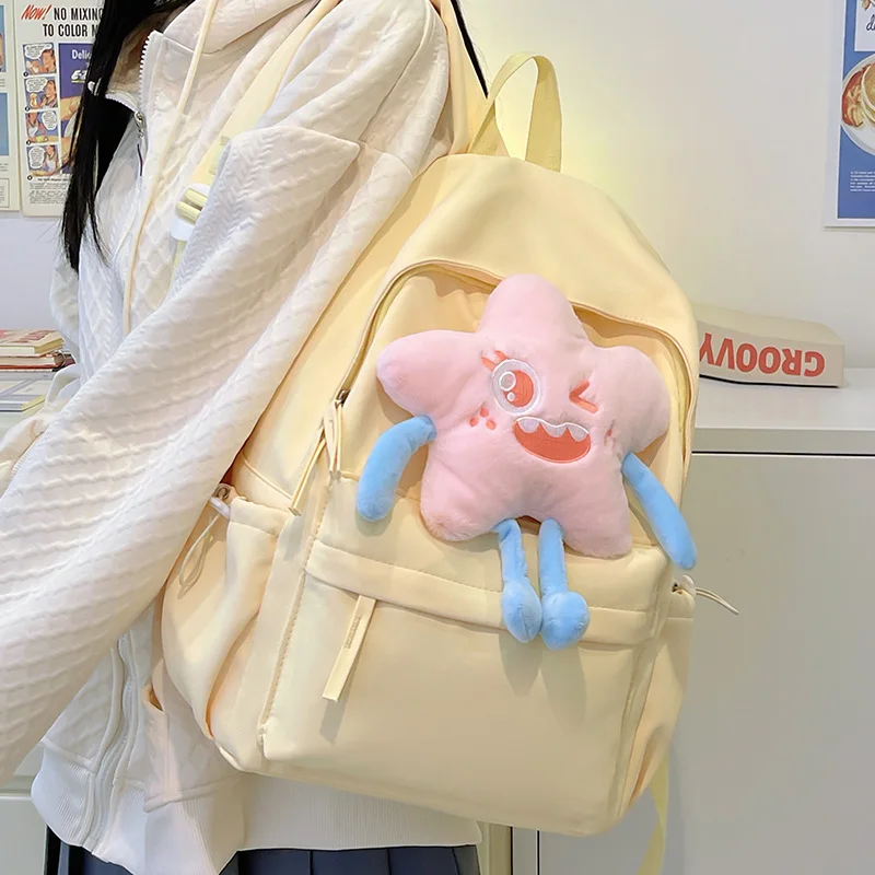 

Kawai Large Capacity Backpack for Women Versatile for High School College Students Backpack Instagram Style Backpack Trend