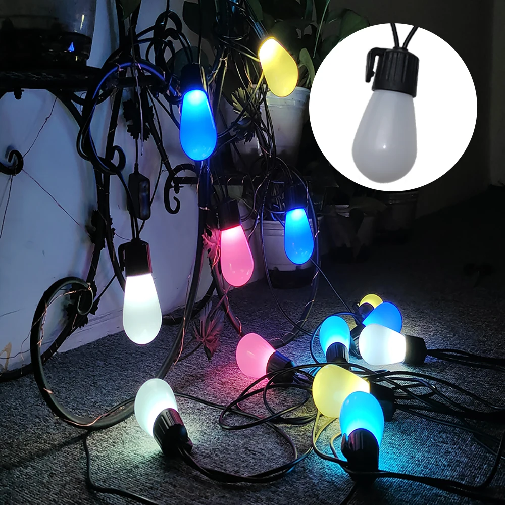 Wifi/Bluetooth/Remote Control RGB Atmosphere Decorative Night Light LED Music Rhythm Light String Outdoor Festivals Lamp