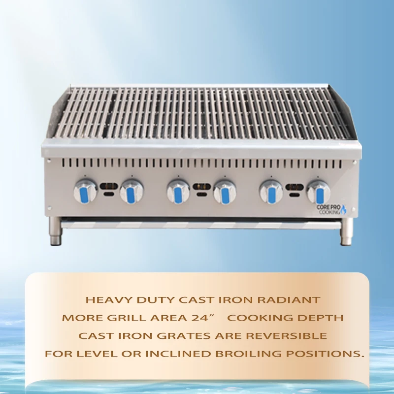 Hotel and Restaurant Best 36-inch Stainless Steel Charcoal Grill Charcoal Grill Commercial Grill