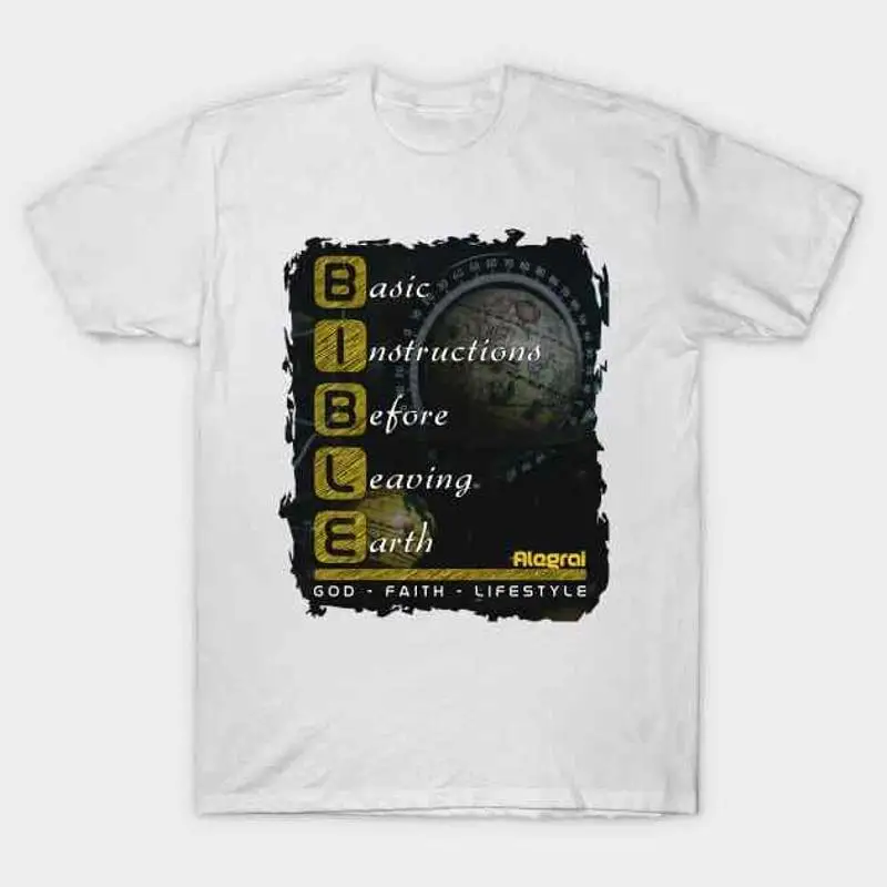 

Футболка BIBLE Basic instructions before leaving Earth, S 5XL, быстрая доставка