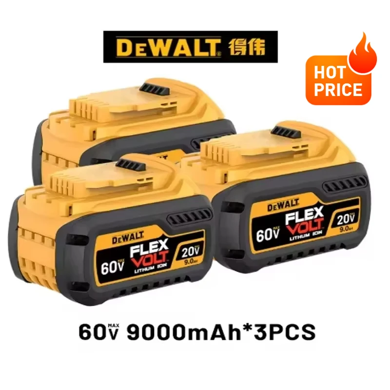 

100% NEW Original Dewalt 20V 60V DCB206, DCB205, DCB200, DCB609 power tool batteries, Dewalt impact drill batteries&chargers