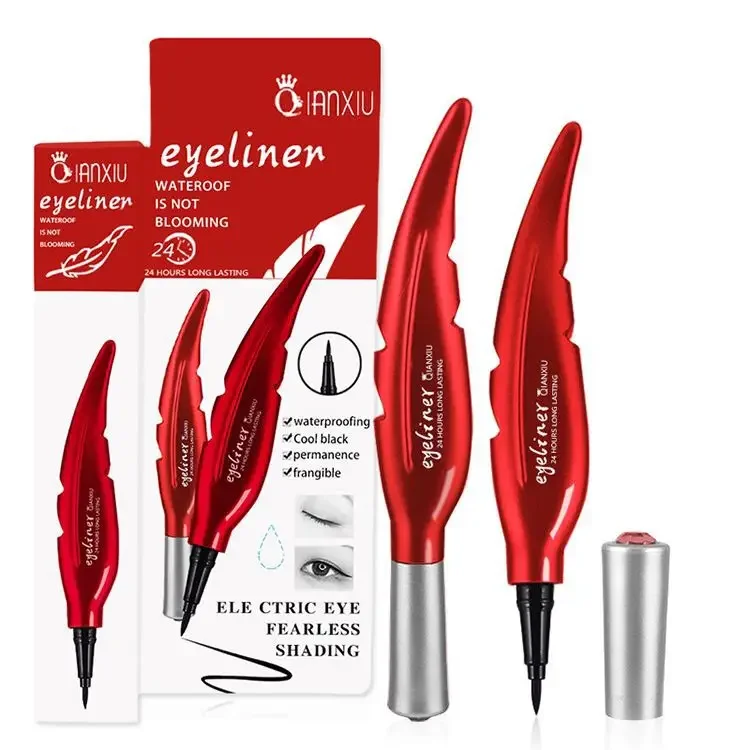 Großhandel dünner Eyeliner wasserdicht Marke Maquiagem Makeup Eyes Pencil Longwear Schwarzes Make-up BULK Eyeliner wasserdicht