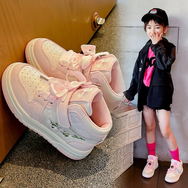 Zapatos informales para niño y niña, zapatillas deportivas transpirables a la moda, para correr, novedad de otoño, 2024