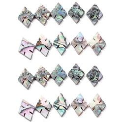 20PCS Abalone Guitar Marker Dot Diamond Notched 13x8mm Inlay Luthier
