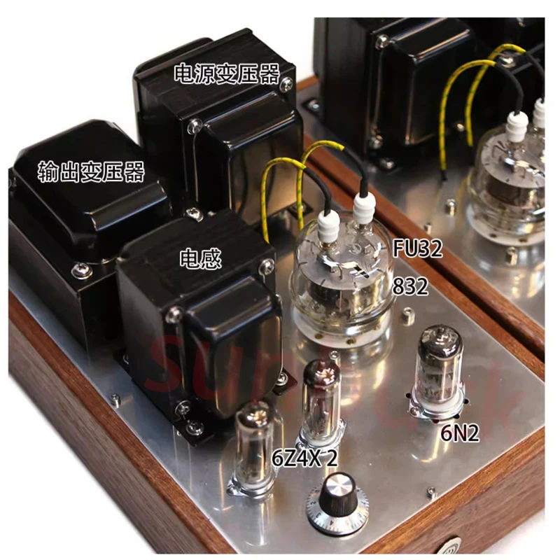 FU32 parallel stereo single ended Class A split 6N2 propulsion 6Z4 electronic tube parallel rectifier Power Amplifier