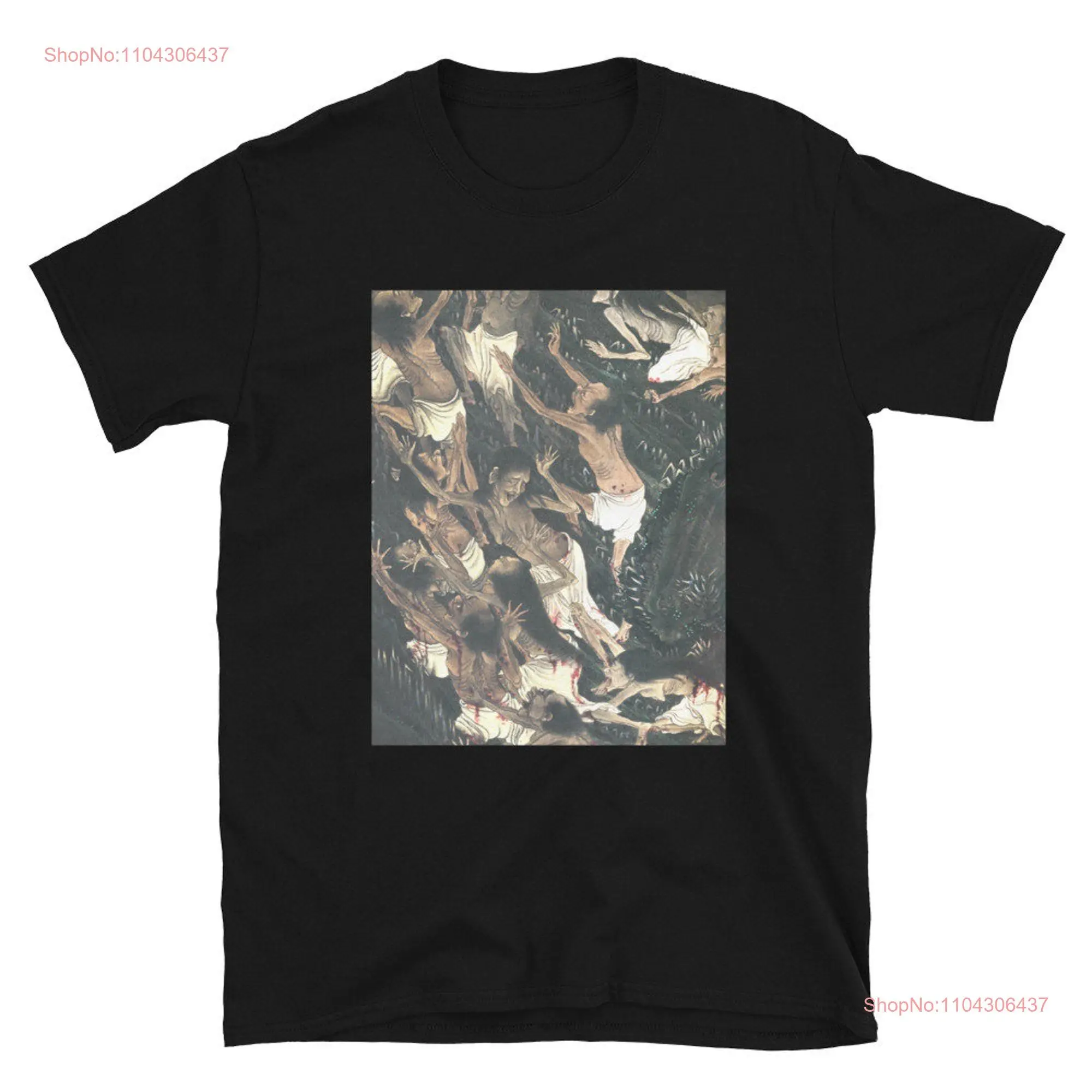 Ancient Japanese ArT T Shirt Print Dragon Samurai hannya woodblock streetwear Japan long or short sleeves