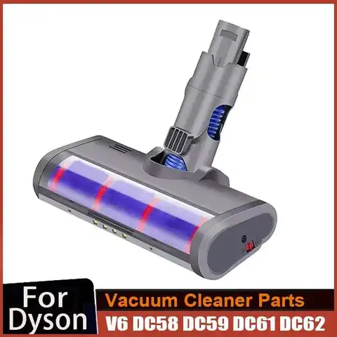 Floor Brush Head For Dyson V6 DC45 DC58 DC61 DC62 DC74 Vacuum Cleaner Soft Sweeper Roller Head Floor Brush Replacement