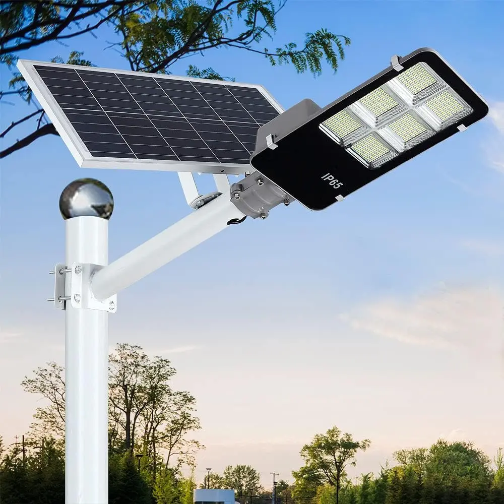 LED Solar Street Lights Outdoor,Security Flood Light with Remote Control, Wireless, Waterproof, Perfect for Yard, Parking lot
