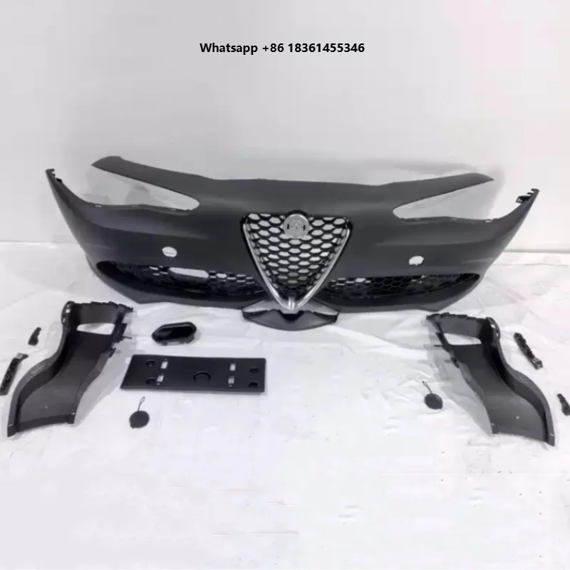 For Front Bumper Assembly Grille Radiator Grill Bracket Unpainted Body Kit Car Accessories