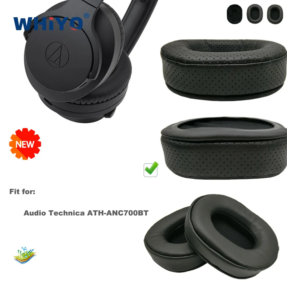 

New Upgrade Replacement Ear Pads for Audio Technica ATH-ANC700BT Headset Leather Cushion Velvet Earmuff Earphone