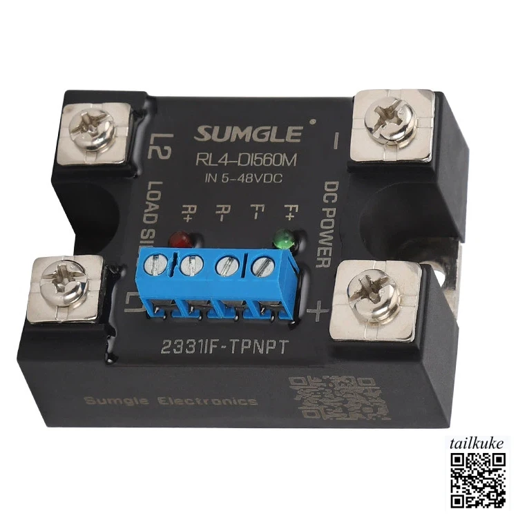 

DC 12V 24V 48V 60V Motor Forward/Reverse Reversal Module RL4-D Solid State Relay Contactor 500W