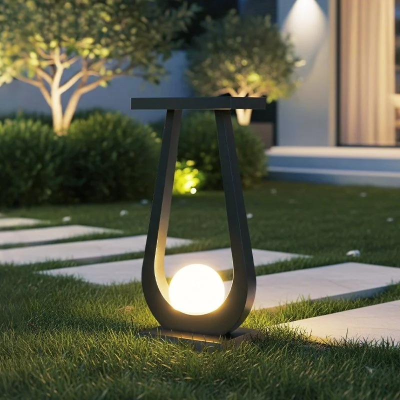 New Outdoor Courtyard Lawn Lights Waterproof Solar-Powered Ground Lights Landscape Courtyard Garden Decorative Atmosphere Lights
