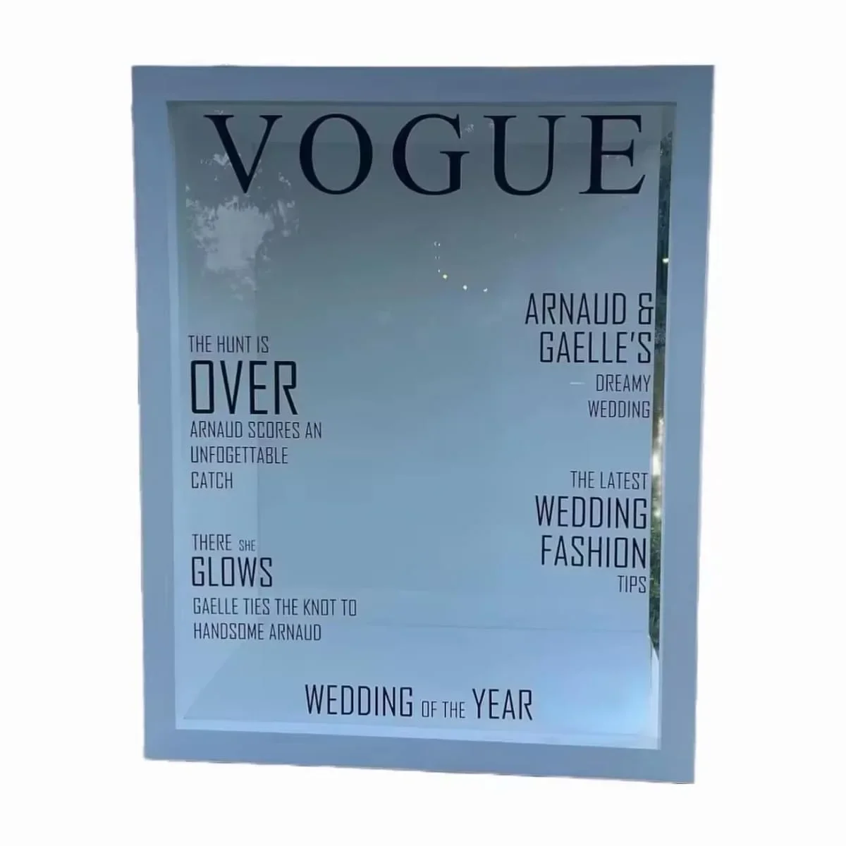 set custom prom event make your own wedding diy vogue product first magazine cover party magazine photo booth box