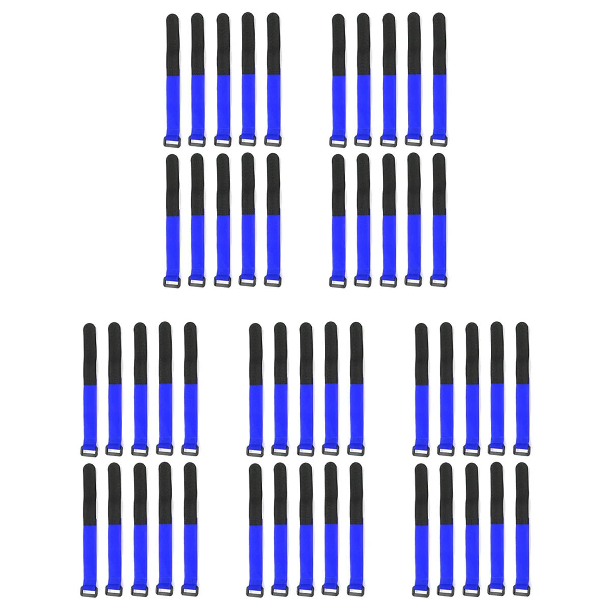 ABJF-50PCS 25Cm Lipo 배터리 타이 케이블 RC 헬리콥터 Quadcopter RC 크롤러 자동차, 진한 파란색 용 미끄럼 방지 타이 다운 스트랩 색상