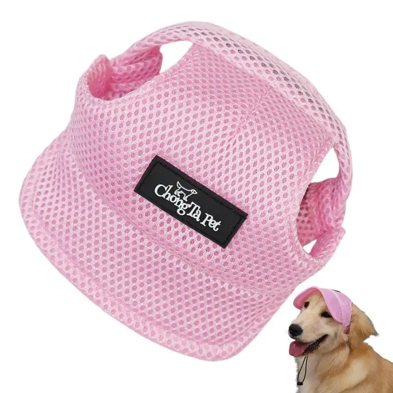 Dog Baseball Hat Baseball Visor Trucker Hat With Ear Holes For Dogs Dog Outdoor Sport Sun Protection Baseball Hat For Small To