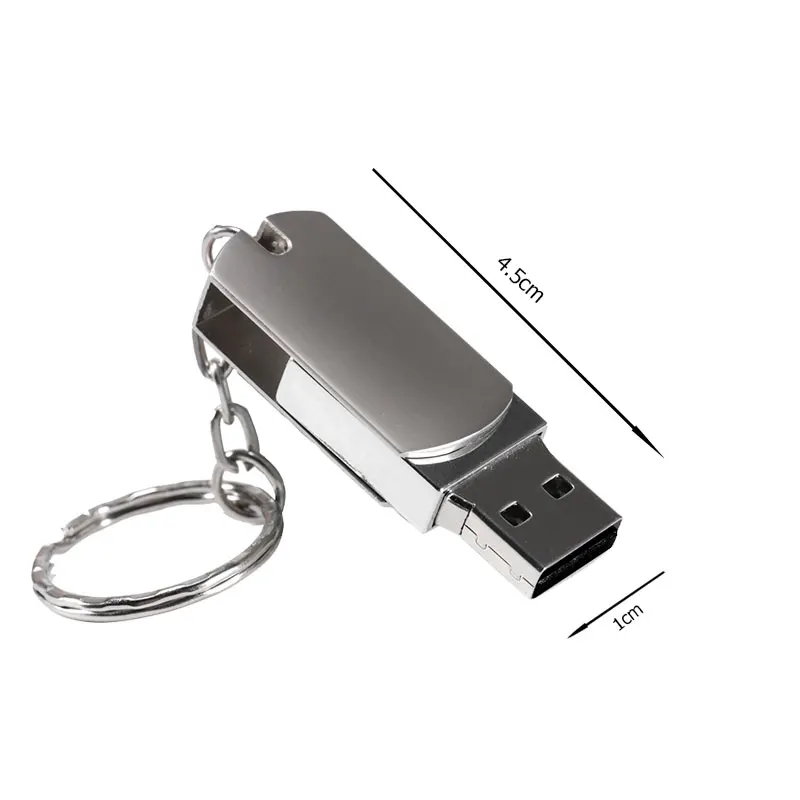 JASTER Metal USB 2.0 محرك فلاش USB 128GB 64GB دوران القلم محرك 32GB 16GB 8GB بندريف USB ذاكرة عصا مع مفتاح سلسلة 4GB