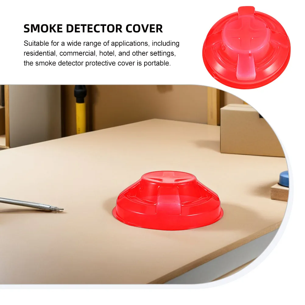 

4pcs Smoke Protective Cover Plastic Guard Cover For Home Commercial Hotel Use Replacement Durable Long