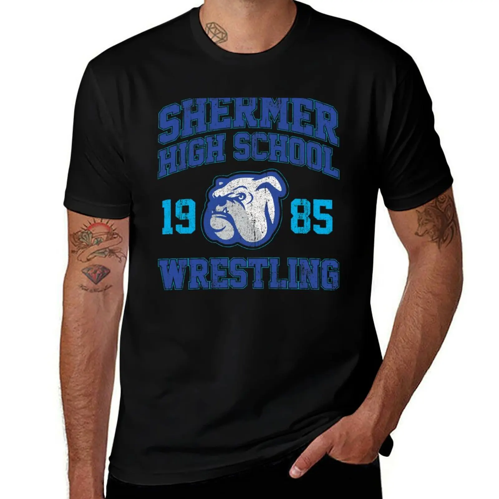 Shermer High School Wrestling (Breakfast Club) T-Shirt blacks quick-drying T-shirts for men cotton