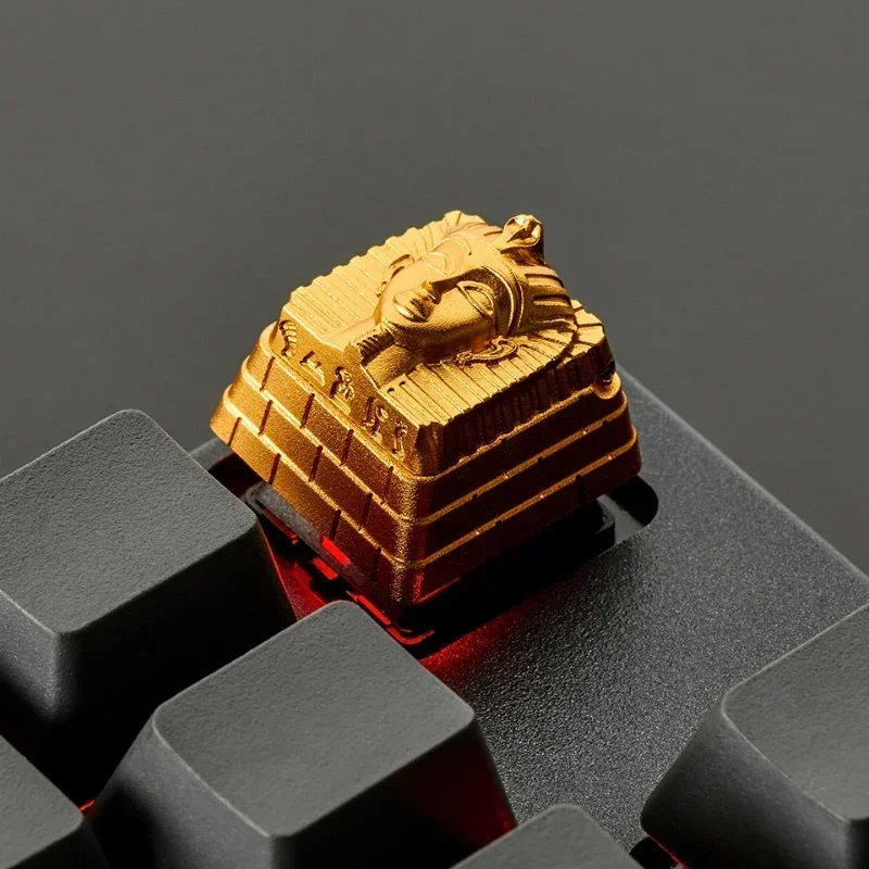 Anime Keycaps Pharaoh Customized Artistic Aluminum Keycaps for Mechanical Keyboard Caps PC Accessories Gifts Korean Keycaps