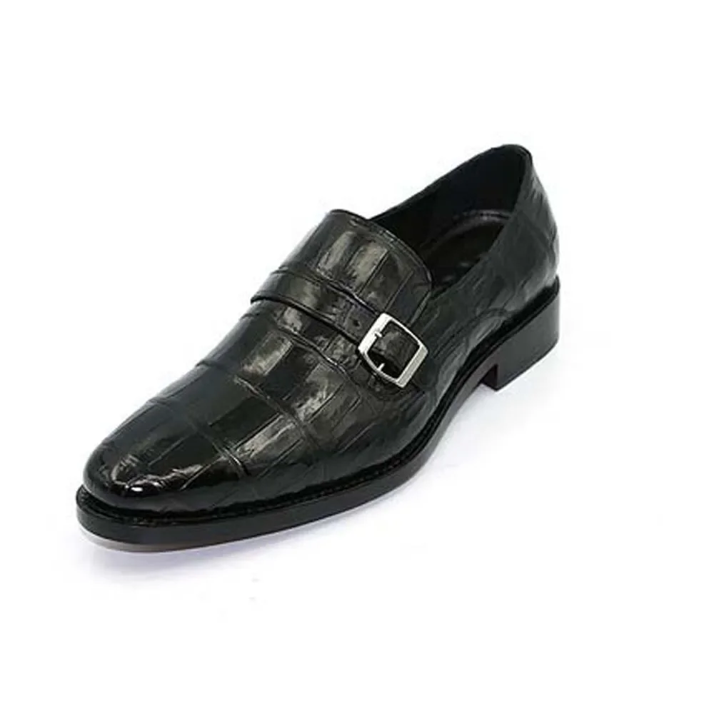 

hulangzhishi new arrival crocodile leather Men dress shoes Set foot business leisure male formal shoes Pure manual men shoes