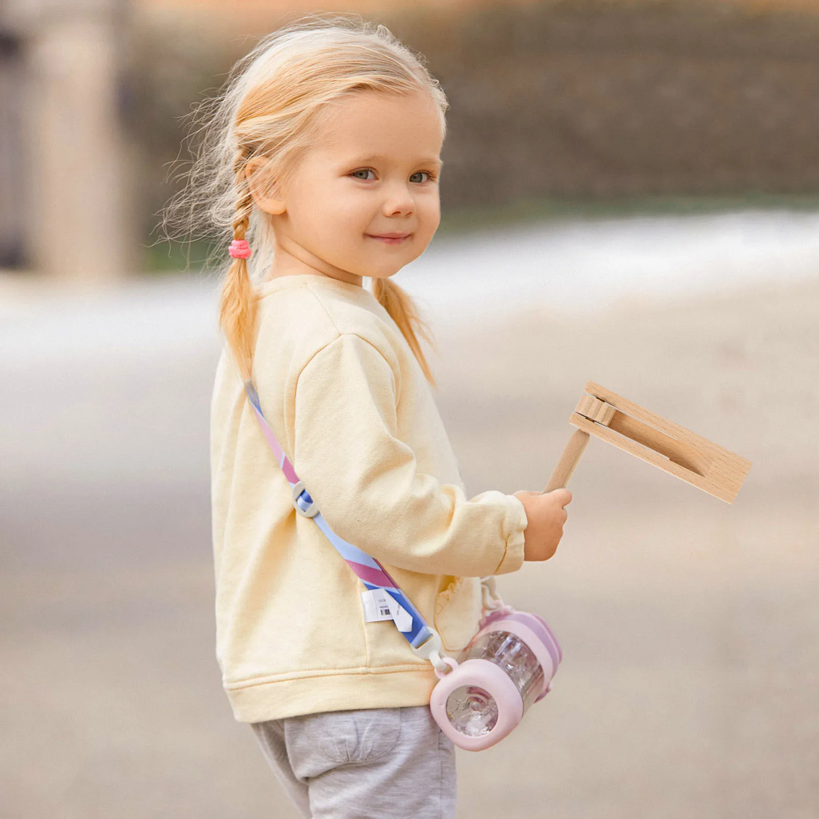 

2Pcs Wooden Percussion Instrument Compact Size Durable Eco Friendly Childrens Auditory Development Wooden Ratchet Noise Makers