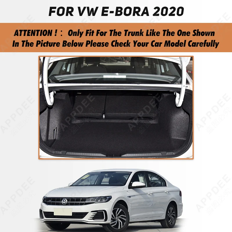 Car Trunk Mat For VOLKSWAGEN VW e-Bora 2020 Custom Car Accessories Auto Interior Decoration