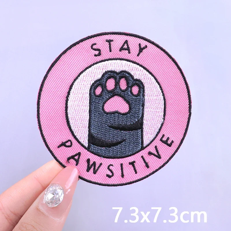 Cartoon Tarot/Cat Patch Iron On Patches For Clothing Thermoadhesive Patches On Clothes Sewing Embroidery Patch Fusible Applique