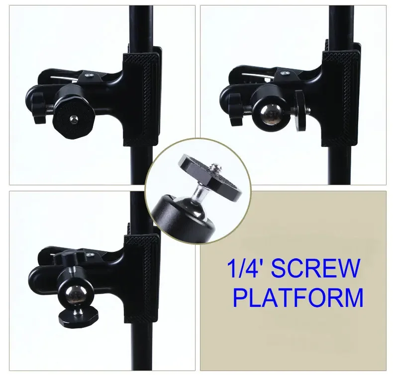 NEW 1/4' CAMERA CLIP PHOTOGRAPH BACKGROUND CLIP PLATFORM FLASHLIGHT FRAME CLIP L2620