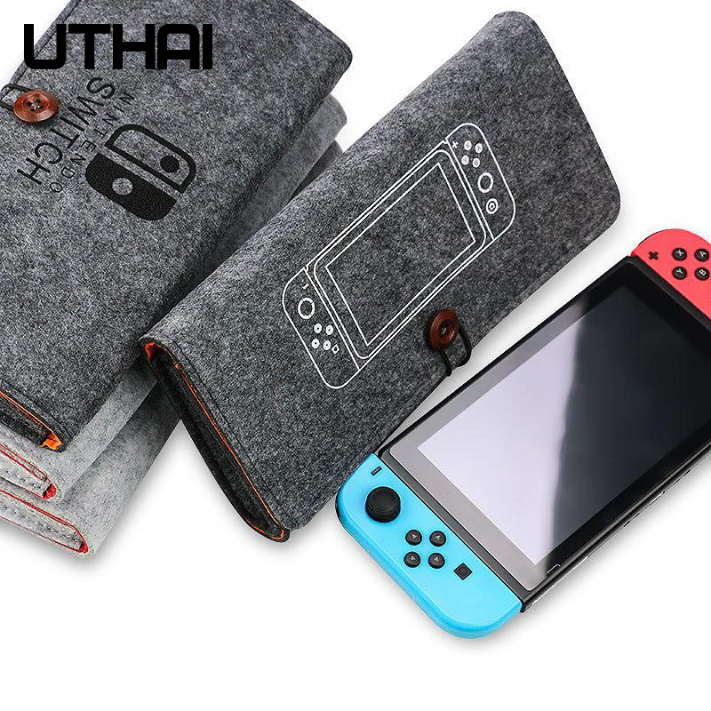 UTHAI T26 For Switch Protection bag Travel Carry Pouch Case for Nintend Switch Protective Gray Bags for NS Nintend Fashion