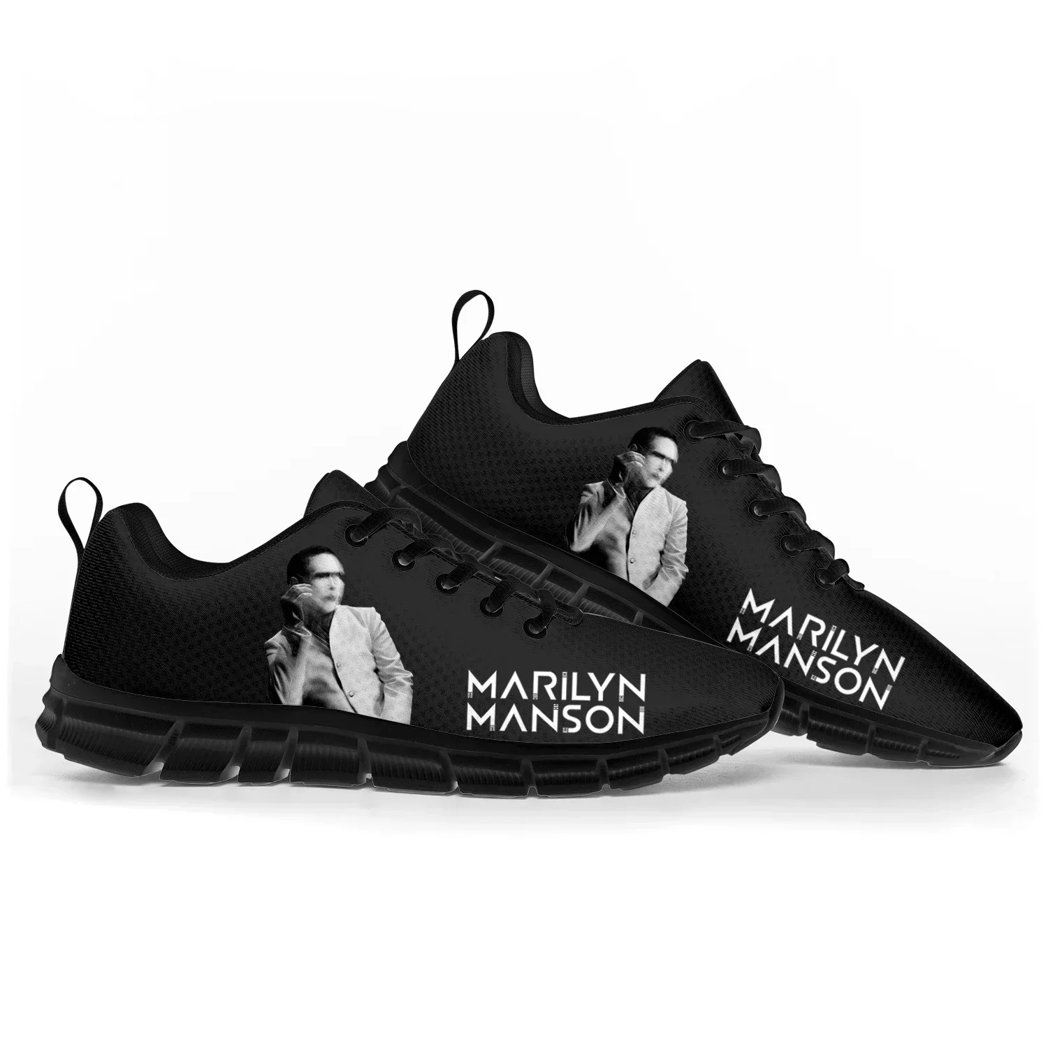

Marilyn Manson Rock Band Music Singer Sports Shoes Mens Womens Teenager Breathable Sneakers Custom High Quality Couple Shoes