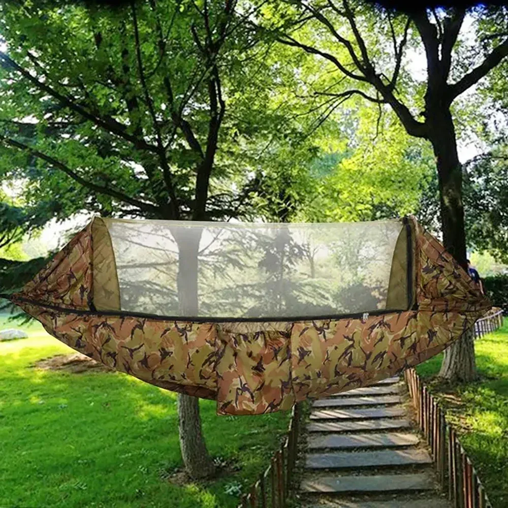 

#For Hammock Tourist Outdoor Portable Hammocks With Mosquito Net Waterproof Camping For Leisure Shelters Survival Ultralight Lar