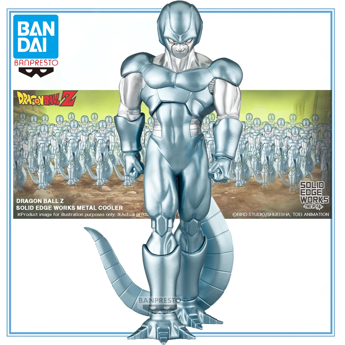 

100% Original Bandai Spirits BANPRESTO Solid Edge Works - The Departure Dragon Ball Z Metal Cooler Collection Series Model Toys