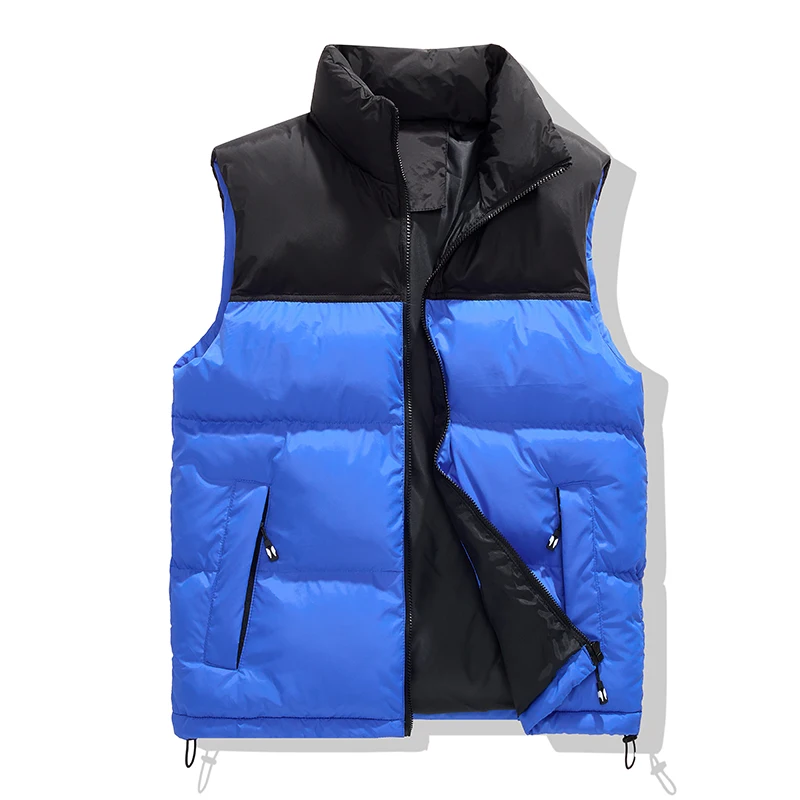 Winter Men Windproof Casual Sleeveless Vests Coat Men Outerwear Outdoor Cargo Vests Man Stand Collar Waistcoat Vest Big Size 8XL