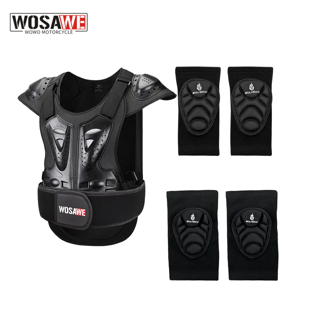 

WOSAWE Motorcycle Armor Vest Chest Back Spine Support Men Body Protective Gear Motocross Snowboarde Skate Skateboard Protection