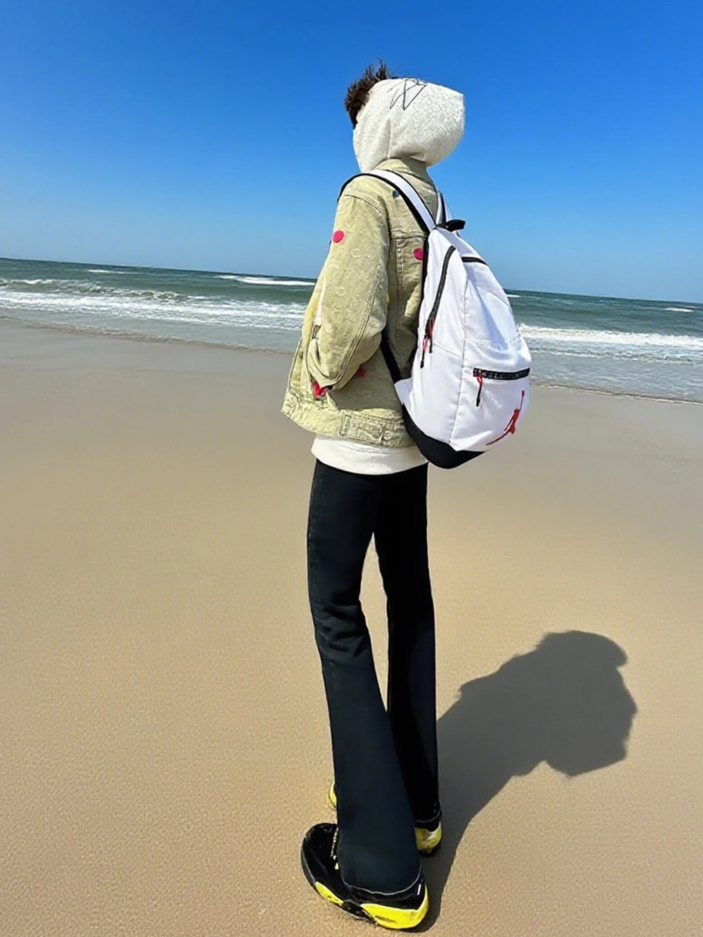 

American Sle High Waist Men's Jeans Long Version for Taller Men Bla Slim Fit Le Blade Pants Street Sle Autumn Wear