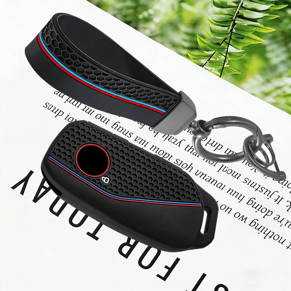 Premium Key Chain For Car-silicone Key Cover Accsesories Car Key Case For BMW Series 7 735i 740Li X7 X1 U11 2023 I7 G07 LCI XM